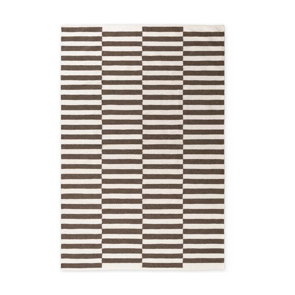 Fehér-barna kétoldalas-kézi szövésű gyapjú szőnyeg 200x300 cm Vika – Hanse Home