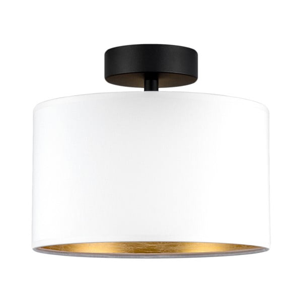 Tres S fehér mennyezeti lámpa aranyszínű részletekkel, ⌀ 25 cm - Sotto Luce