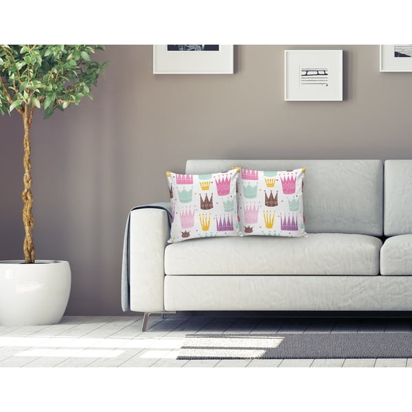 Gyerek párnahuzat Colorful Crown - Minimalist Cushion Covers-image-2
