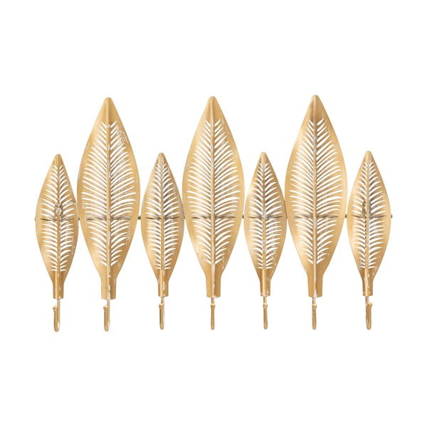 Aranyszínű fém fali fogas Long Leaf – Mauro Ferretti