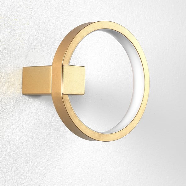 Ring aranyszínű falilámpa, ø 15 cm - Tomasucci-image-1