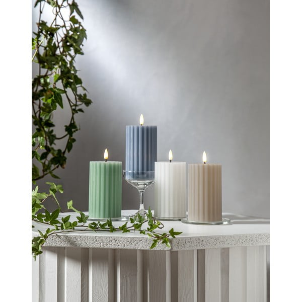 LED gyertya (magasság 15 cm) Flamme Stripe – Star Trading-image-3