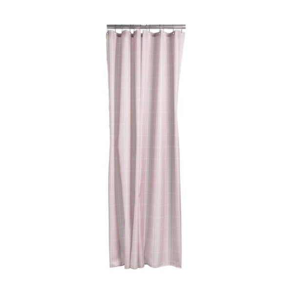 Tiles világos rózsaszín zuhanyfüggöny, 180 x 200 cm - Zone