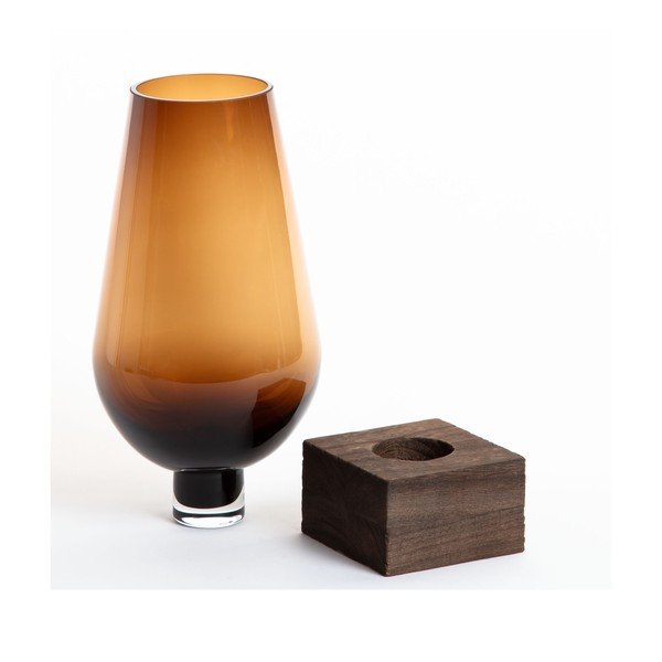 Salong barna üvegváza, mélység 30 cm - La Forma-image-2