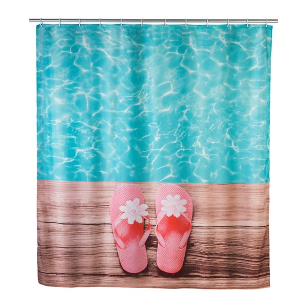 Hawaii színes zuhanyfüggöny, 180 x 200 cm - Wenko