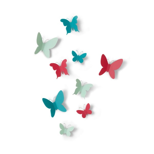 Butterflies 9 db-os 3D falmatrica szett - Umbra