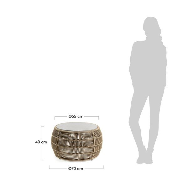 Program dohányzóasztal, ⌀ 70 cm - La Forma-image-4