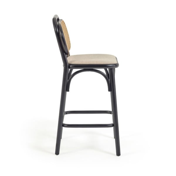 Fekete szilfa bárszék (ülésmagasság 65 cm) Doriane – Kave Home-image-2