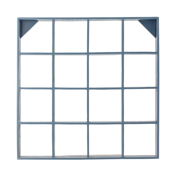 Kék többszintes újrahasznosított fa fali polc 70 cm Bekka – Bloomingville