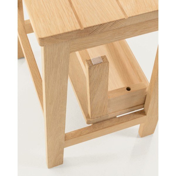 Natúr színű nyírfa ülőke Nell – Kave Home-image-2