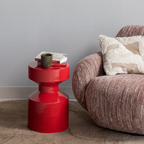 Fém kerek tárolóasztal ø 30 cm Ferry – WOOOD-image-1