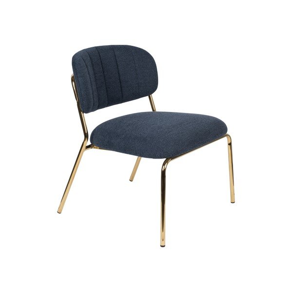 Sötétkék fotel Jolien – White Label
