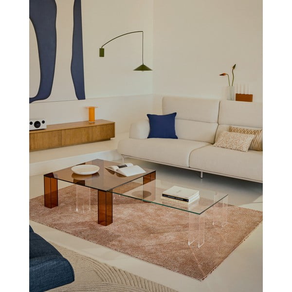 Terrakotta színű kézi szövésű viszkóz szőnyeg 160x230 cm Elvan – Kave Home-image-1