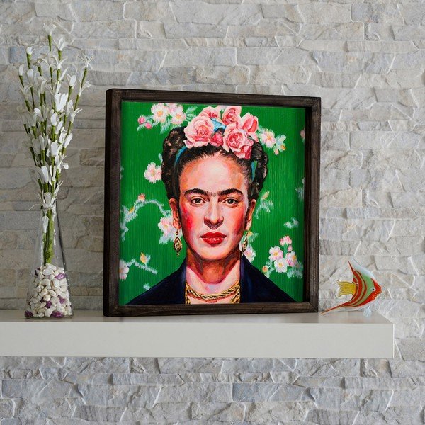 Frida Kahlo fali kép, 34 x 34 cm-image-1