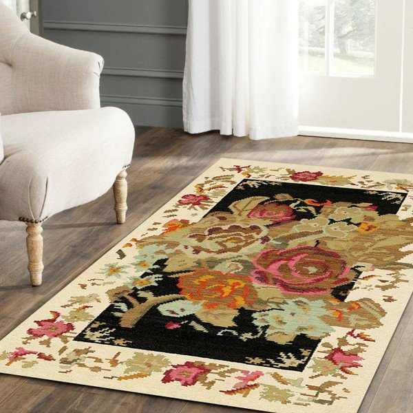 Flowered világos szőnyeg, 110 x 160 cm - Kate Louise-image-1