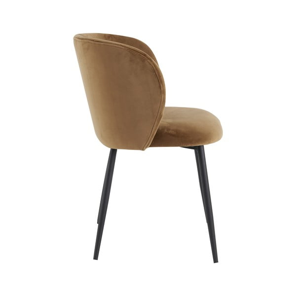 Barna bársony étkezőszék Elyna – Light & Living-image-4