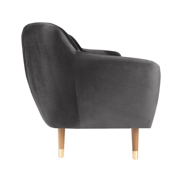 Benito szürke bársony kanapé, 188 cm - Mazzini Sofas-image-3