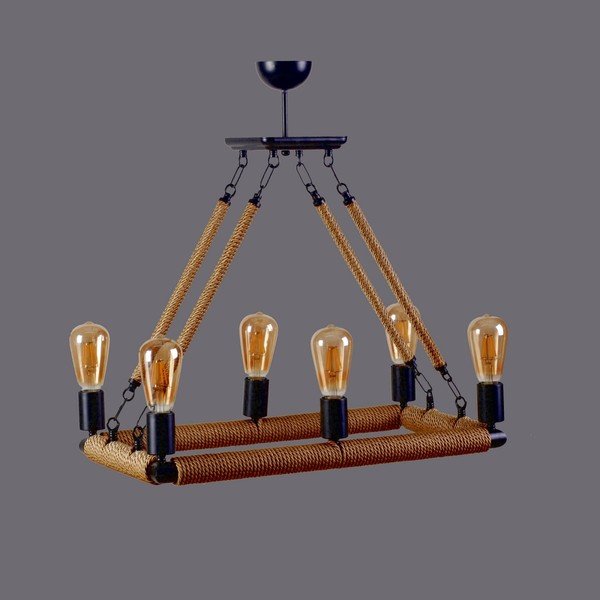 Kubra mennyezeti függőlámpa, 6 izzóval-image-1