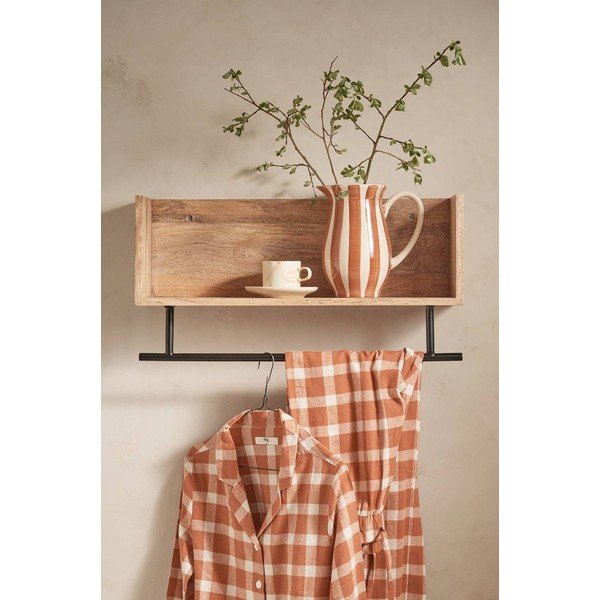 Natúr színű mangófa fali polc 65 cm Sofie – Ellos Home-image-2