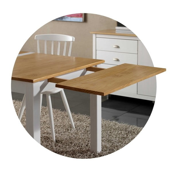 Jade étkezőasztal kiegészítő elem tömör borovi fenyőből - Marckeric-image-1