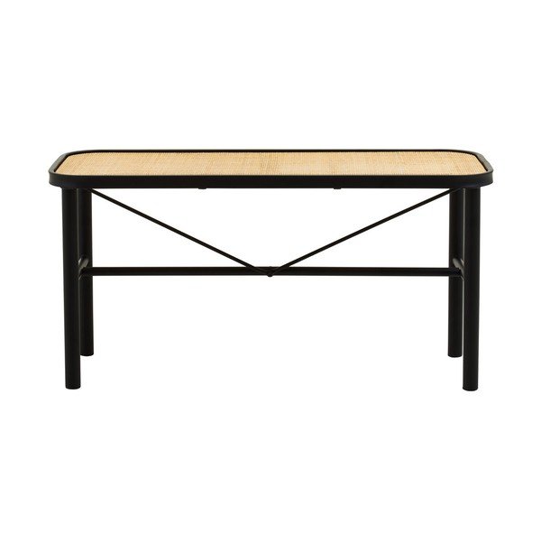 Fekete-natúr színű rattan pad Depok – Premier Housewares-image-2