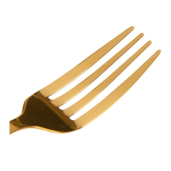 Aranyszínű rozsdamentes acél evőeszköz készlet 24 db-os – Ixia-image-1