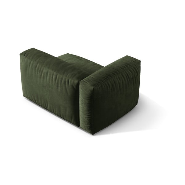 Zöld bársony kanapé modul (bal oldali) Martina – Micadoni -image-2