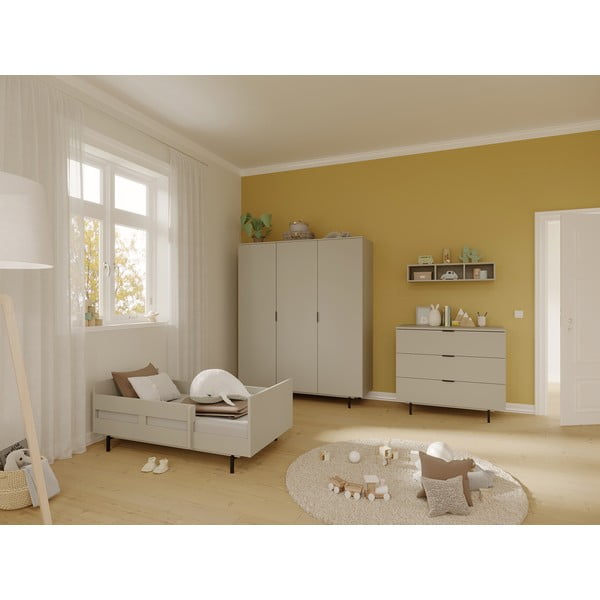 Szürke gyerekágy ágyráccsal 70x140 cm Tomino – Germania-image-1