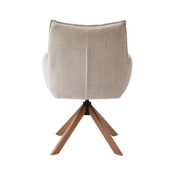 Krémszínű kárpitozott étkezőfotel szett 2 db-os Marilla – Unique Furniture-image-3