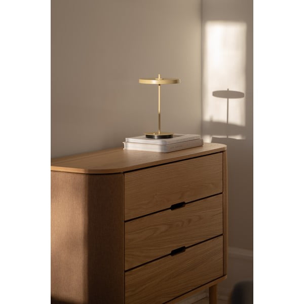 Világossárga fém LED asztali lámpa fém búrával (magasság 31 cm) Asteria Move – UMAGE-image-3