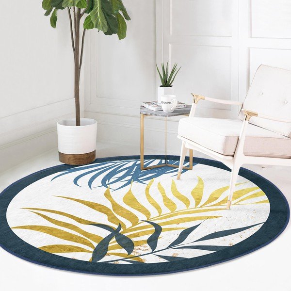 Mosható-robotporszívóval tisztítható kerek szőnyeg ø 120 cm Comfort – Mila Home-image-2