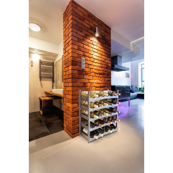 Szürke műanyag bortartó állvány Vario - Rotho-image-1