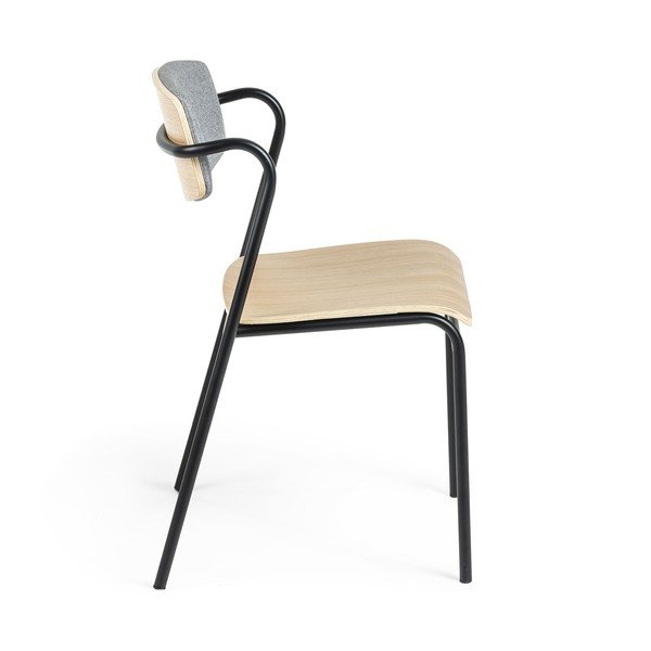 Zaha étkezőszék tölgyfa dekorral - Kave Home-image-2