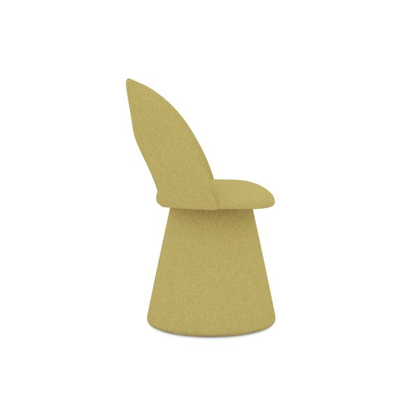 Sárga kárpitozott étkezőfotel Kalo – Makamii-image-3