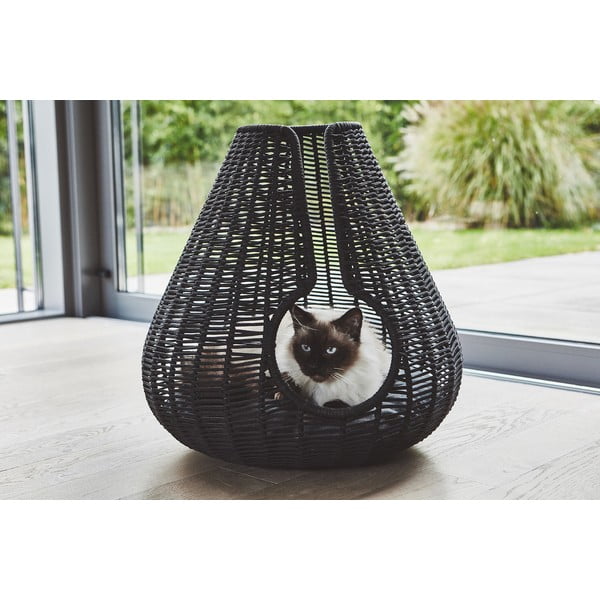 Antracitszürke fekhely macskáknak ø 56 cm Perla Anthracite – MiaCara-image-1