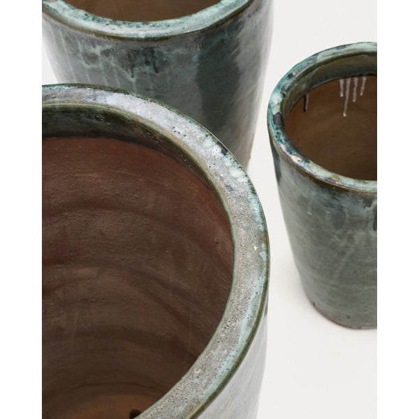Terrakotta virágcserép készlet 3 db-os ø 47 cm Rotja – Kave Home-image-3