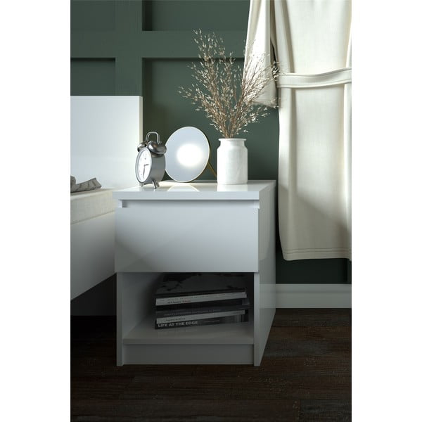 Fehér éjjeliszekrény Naia - Tvilum-image-1