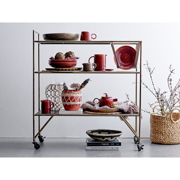 Joelle piros agyagkerámia szervírozó tál, ø 25,5 cm - Bloomingville-image-3