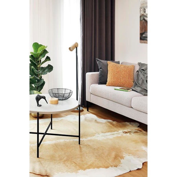 Bézs szőrme szőnyeg 210x200 cm - Narma-image-1
