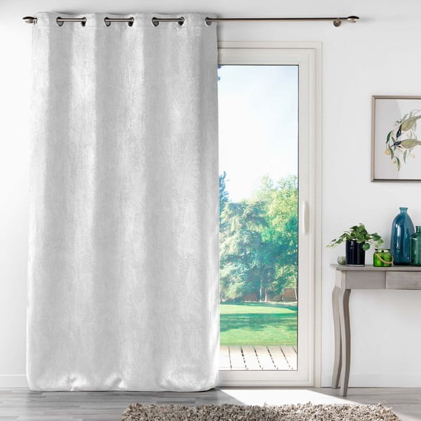 Fehér bársony sötétítő függöny 135x280 cm Melodie – douceur d'intérieur-image-2