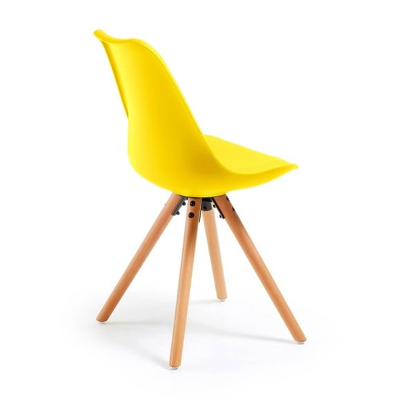 Lumos sárga szék, bükkfa lábakkal - loomi.design-image-1