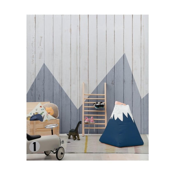 Kék gyerek babzsák Mountain – Little Nice Things-image-1