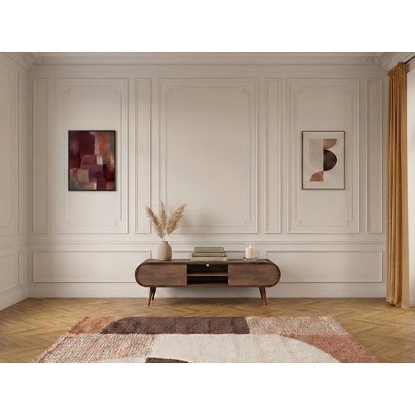 Natúr színű TV-állvány tölgyfa dekorral 180x52x40 cm Billie – Bobochic Paris-image-3