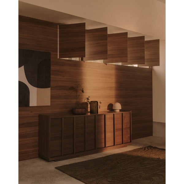 Barna komód diófa dekorral 200x80x45 cm Onix – Kave Home-image-2