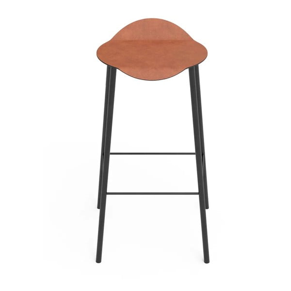 Konyakbarna bőr bárszék Flamingo Bull – LIND DNA