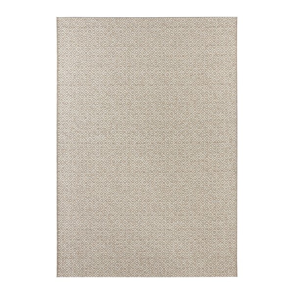 Bloom Croix bézs-krémszínű kültéri/beltéri szőnyeg, 80 x 150 cm - Elle Decoration