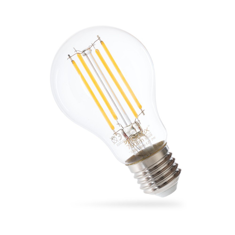 Meleg fehér LED-szálas izzó E27, 7 W  Sollux