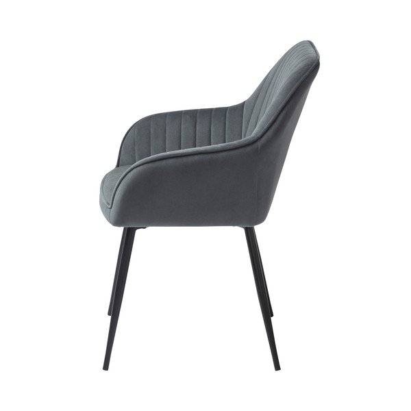 Szürke bársony étkezőszék Melfort – Unique Furniture-image-2