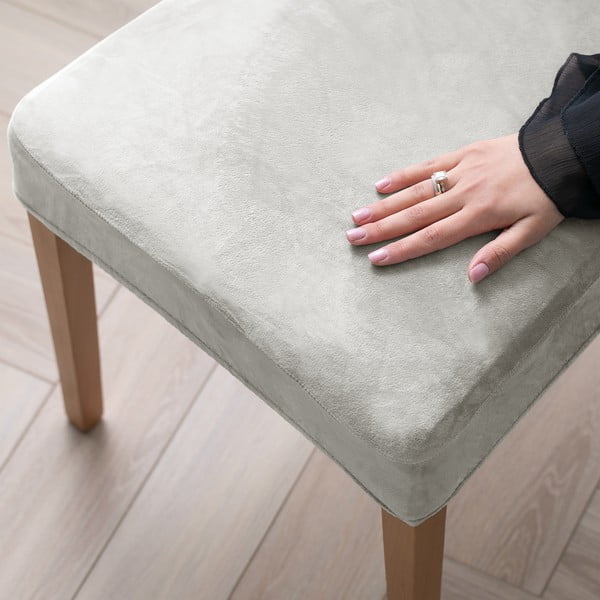 Világosszürke gumis szék huzat szett 4 db-os 48 cm Sento – Restilo-image-1