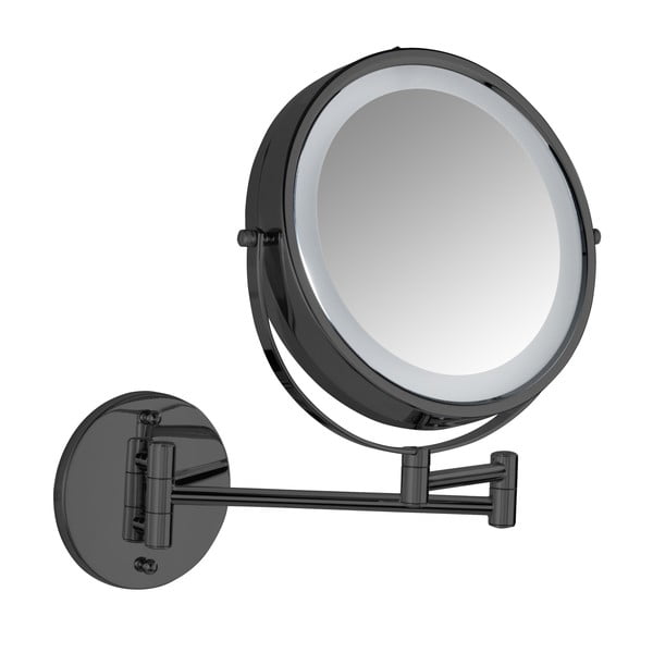 Nagyítós kozmetikai tükör világítással (ötszörös nagyítás) ø 25,5 cm Lumi – Wenko-image-2